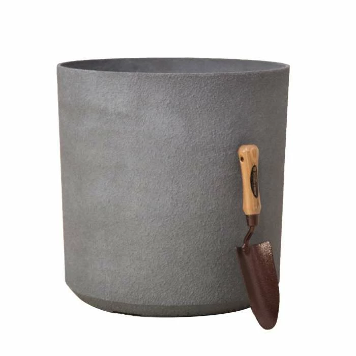 H43cm Volcanic Grey Cylinder Planter - By Primrose™ 5 H43cm Volcanic Grey Cylinder Planter - By Primrose™ - Image 3