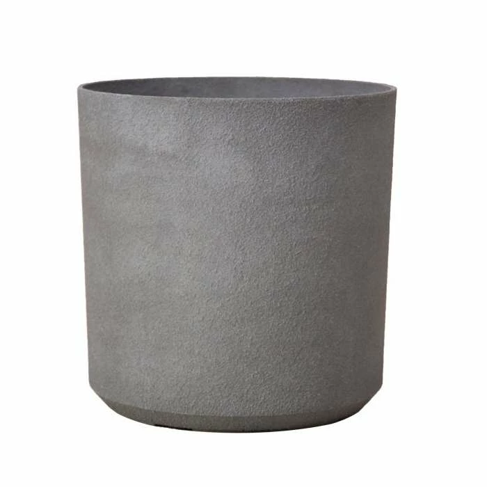 H43cm Volcanic Grey Cylinder Planter - By Primrose™ 4 H43cm Volcanic Grey Cylinder Planter - By Primrose™ - Image 2