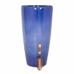 H75cm Pacific Blue Cylinder Planter - By Primrose™ -Plants outlet store PP7800 add image 1 4ab9