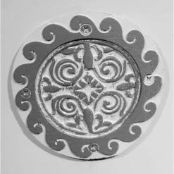 56cm Tuscan Round Planter In White With Grey 19 56cm Tuscan Round Planter In White With Grey -Plants outlet store PP7854 add image 5 bc5d