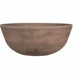 H23cm Cortina Wood Effect Bowl Planter - By Primrose™ -Plants outlet store PP7857 add image 2 cb86