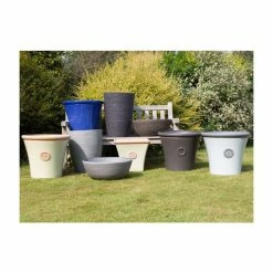 H23cm Cortina Wood Effect Bowl Planter - By Primrose™ -Plants outlet store PP7857 add image 5 501d