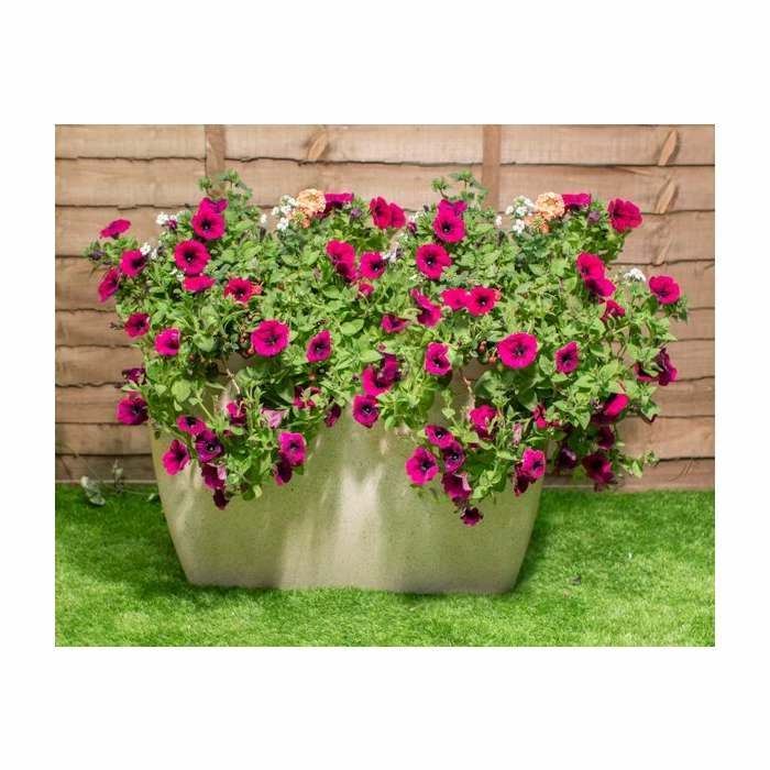 59cm Stone Effect Trough In White - By Primrose™ 4 59cm Stone Effect Trough In White - By Primrose™ - Image 2