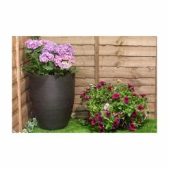 53cm Black Cortina Stone Cone Planter - By Primrose™ 8 53cm Black Cortina Stone Cone Planter - By Primrose™ -Plants outlet store PP7865 add image 2 047e