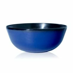 55cm Royal Blue Glaze Effect Bowl Planter - By Primrose™ -Plants outlet store PP7878 add image 2 77d3