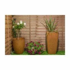55cm Aged Rust Effect Bowl Planter - By Primrose™ -Plants outlet store PP7879 add image 2 04f1