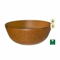 55cm Aged Rust Effect Bowl Planter - By Primrose™ -Plants outlet store PP7879 add image 5 e463