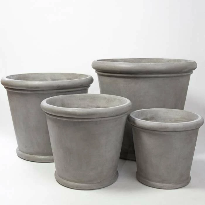 60cm Classic Rim Concrete Round Planter - Large 7 60cm Classic Rim Concrete Round Planter - Large - Image 5