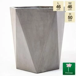 50cm Geometric Style Concrete Pentagon Planter