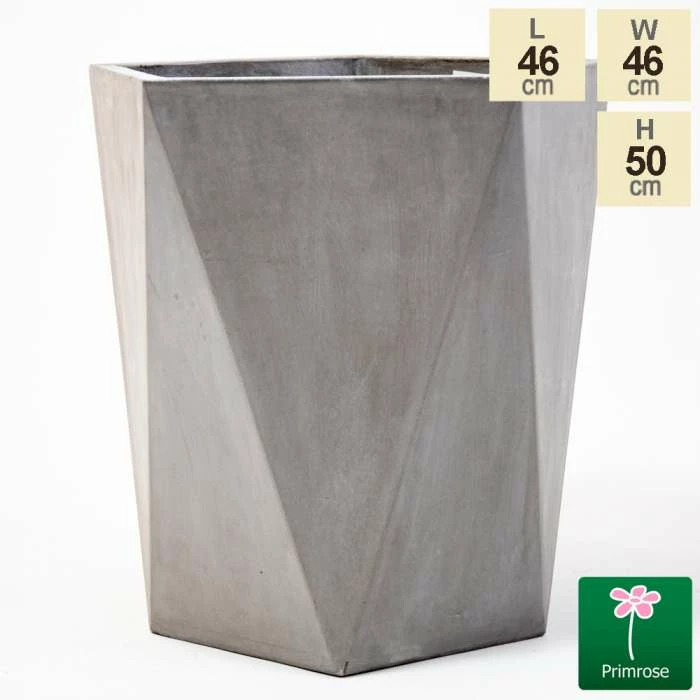50cm Geometric Style Concrete Pentagon Planter 3 50cm Geometric Style Concrete Pentagon Planter