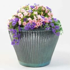 32cm Linear Jade Glazed Ceramic Bowl Planter - Small -Plants outlet store PP7963 add image 3 1908