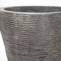50cm Stackable Scrape Texture Concrete Flared Planter - Small -Plants outlet store PP7981 add image 3 0b3d