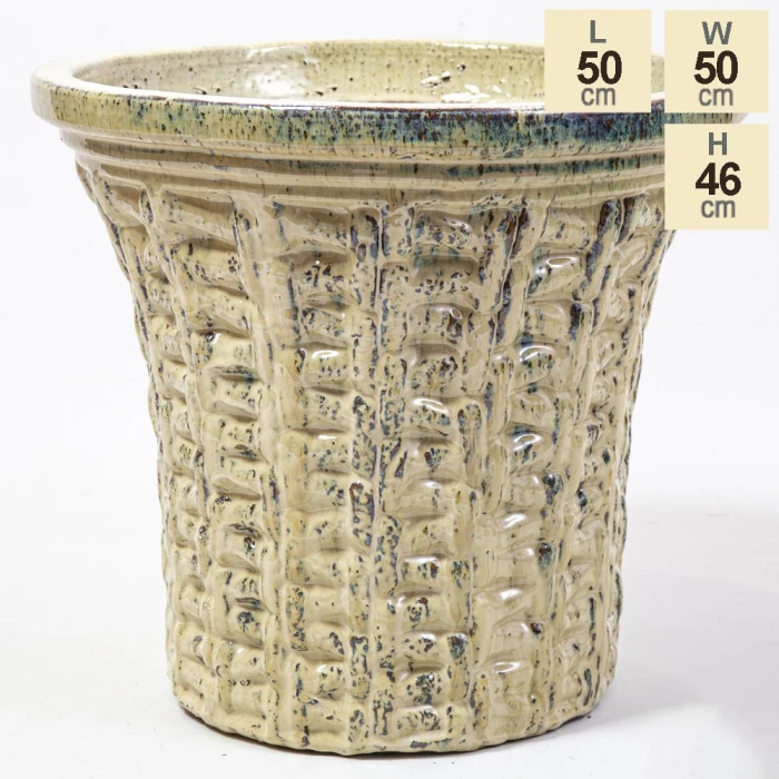 46cm Manchester Weave Effect Ceramic Urn Planter 9 46cm Manchester Weave Effect Ceramic Urn Planter - Image 7