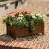 80cm Brown Wooden Trough Patio Planter -Plants outlet store PP8010 main image 7975