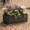 80cm Grey Wooden Trough Patio Planter -Plants outlet store PP8011 main image e413