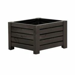 38cm Grey Wooden Cube Patio Planter 12 38cm Grey Wooden Cube Patio Planter -Plants outlet store PP8014 add image 3 0c3a