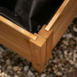 38cm Natural Wooden Cube Patio Planter -Plants outlet store PP8015 add image 1 7da7