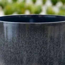 43cm Tall Round Planter In Grey -Plants outlet store PP80GRYM 2 5a5b