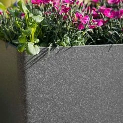 35cm Cube Planter In Dark Grey -Plants outlet store PP81GRYM PP81GRYS 1 2f5c