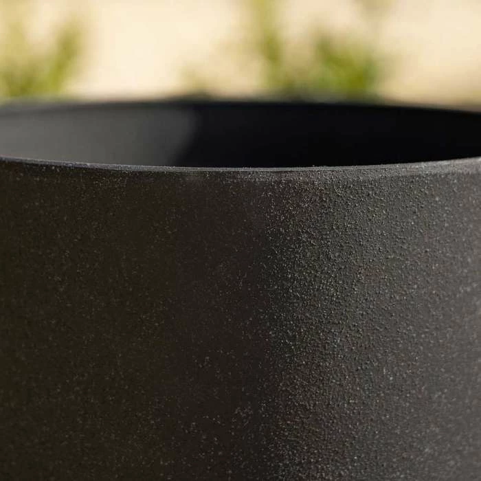 35cm Cylinder Planter In Black 8 35cm Cylinder Planter In Black - Image 6