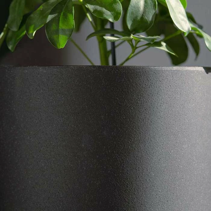 28cm Cylinder Planter In Black 5 28cm Cylinder Planter In Black - Image 3