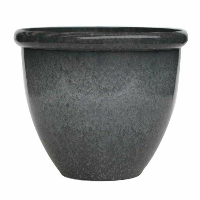 41cm Round Planter In Grey 3 41cm Round Planter In Grey