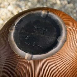 45cm Round Ridged Planter In Brown -Plants outlet store PP86BRNM 4 1221