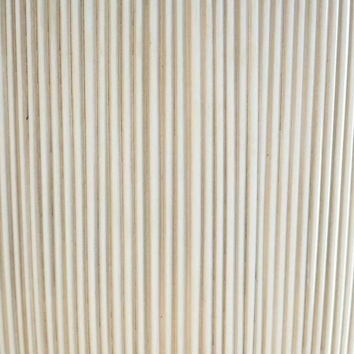 38cm Round Ridged Planter In White 6 38cm Round Ridged Planter In White - Image 4