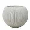 30cm Bowl Ridged Planter In Beige -Plants outlet store PP87BGES 24db