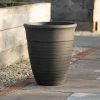 49cm Tall Round Planter In Grey -Plants outlet store PP88GRYM d870