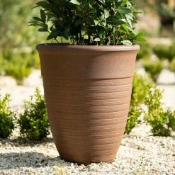 49cm Tall Round Planter In Rust 11 49cm Tall Round Planter In Rust -Plants outlet store PP88RSTL PP88RSTM 1 2a92