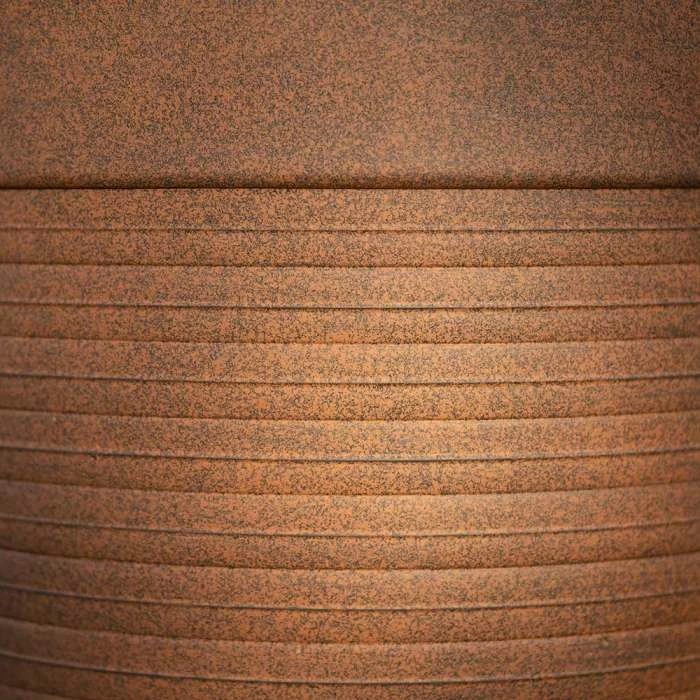 49cm Tall Round Planter In Rust 9 49cm Tall Round Planter In Rust - Image 7