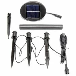 Set Of Three Solar Powered LED Planter Stake Lights 10 Set Of Three Solar Powered LED Planter Stake Lights -Plants outlet store PP9030 add image 2 6d0a