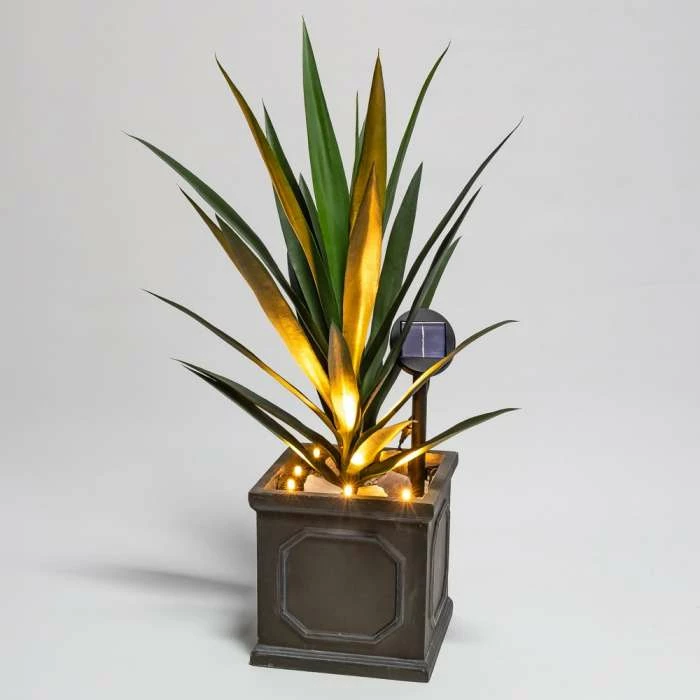 Set Of Seven Solar Powered LED Planter Stake Lights 5 Set Of Seven Solar Powered LED Planter Stake Lights - Image 3