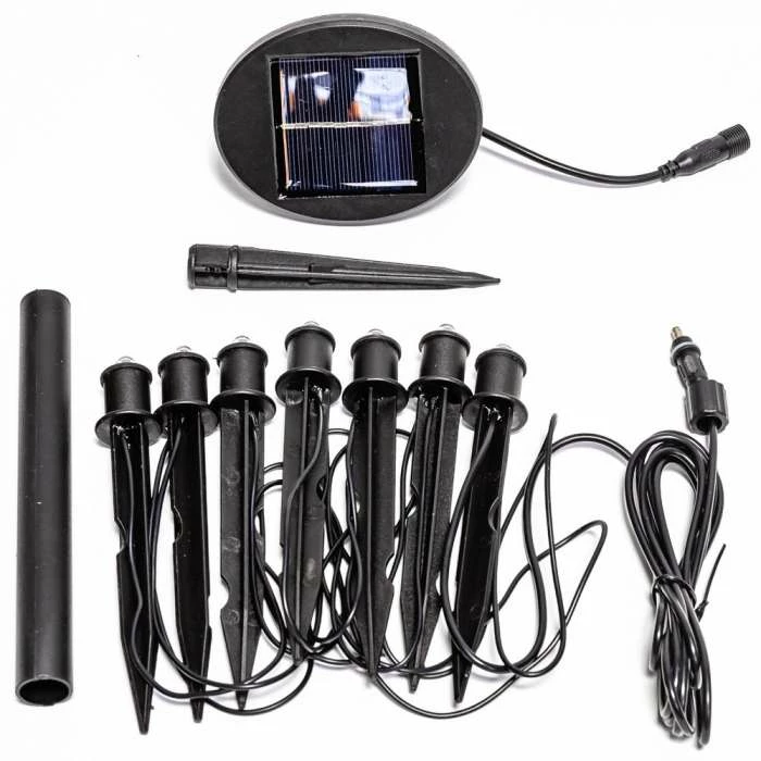 Set Of Seven Solar Powered LED Planter Stake Lights 6 Set Of Seven Solar Powered LED Planter Stake Lights - Image 4