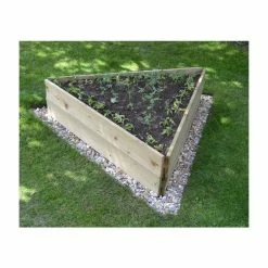 Wooden Timber Raised Triangle Grow Bed 2-Tier - L90cm (H30cm) -Plants outlet store PP9962 rollover image 659c