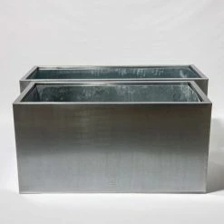 100cm Zinc Galvanised Silver Trough -Plants outlet store PP9997 add image 4 ee41