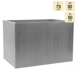 75cm Zinc Galvanised Silver Trough -Plants outlet store PP9999 main image b93b