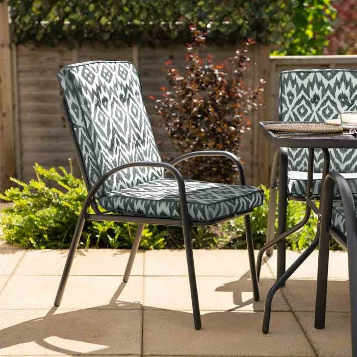 Hadleigh 6 Seater Garden Dining Furniture Set In Grey Pattern By Hectare® 10 Hadleigh 6 Seater Garden Dining Furniture Set In Grey Pattern By Hectare® - Image 8
