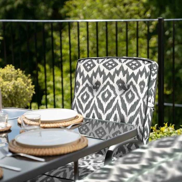 Hadleigh 6 Seater Garden Dining Furniture Set In Grey Pattern By Hectare® 9 Hadleigh 6 Seater Garden Dining Furniture Set In Grey Pattern By Hectare® - Image 7
