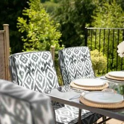 Hadleigh 6 Seater Garden Dining Furniture Set In Grey Pattern By Hectare® 11 Hadleigh 6 Seater Garden Dining Furniture Set In Grey Pattern By Hectare® -Plants outlet store PRI1938 PrimroseHectare 51 3acd