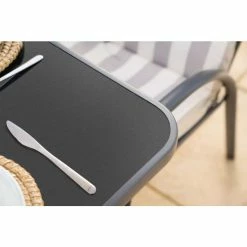 Hadleigh 6 Seater Stone Glass Garden Dining Furniture Set In Grey By Hectare -Plants outlet store PRI1938 PrimroseHectare 56 f3a6