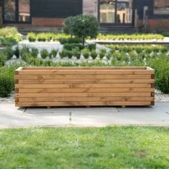 2m Pine Raised Trough Planter -Plants outlet store PS main e2e5