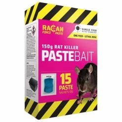 Rat Killer Paste Sachets 15 X 10g - Compatable With Racan Force Rat Killer Station - Racan Force -Plants outlet store SP5014 rollover image b1e6