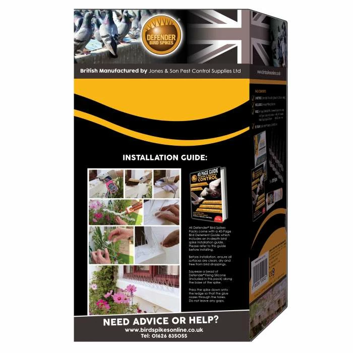 Defender® Plastic Wide Bird Spikes 3 Metre Pack 5 Defender® Plastic Wide Bird Spikes 3 Metre Pack - Image 3