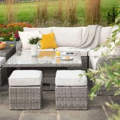 'Peony' Luxury Rattan 9 Seater Modular Garden Sofa Set With Square Rising Table And Footstools In Stone By Primrose Living 18 'Peony' Luxury Rattan 9 Seater Modular Garden Sofa Set With Square Rising Table And Footstools In Stone By Primrose Living -Plants outlet store Stone FU102261 10 FullSetCloseFlower 2788