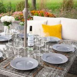 'Peony' Luxury Rattan 9 Seater Modular Garden Sofa Set With Square Rising Table And Footstools In Stone By Primrose Living 15 'Peony' Luxury Rattan 9 Seater Modular Garden Sofa Set With Square Rising Table And Footstools In Stone By Primrose Living -Plants outlet store Stone FU102261 6 TableSet 9dbf