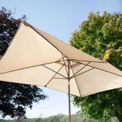 'Peony' Luxury Rattan 9 Seater Modular Garden Sofa Set With Rectangular Rising Table And Footstools In Stone By Primrose Living -Plants outlet store Stone FU102262 3 Parasol 3bf8