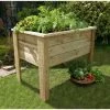 1m (3ft 3in) Deep Root Wooden Raised Flower Bed Planter By Zest®