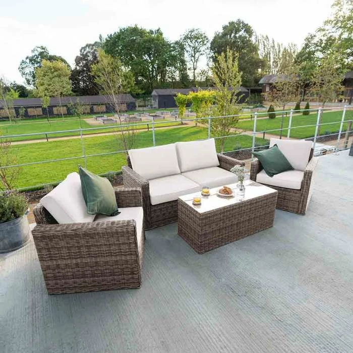 'Iris' Luxury Rattan 4 Seater Garden Sofa Set With Coffee Table By Primrose Living 5 'Iris' Luxury Rattan 4 Seater Garden Sofa Set With Coffee Table By Primrose Living - Image 3